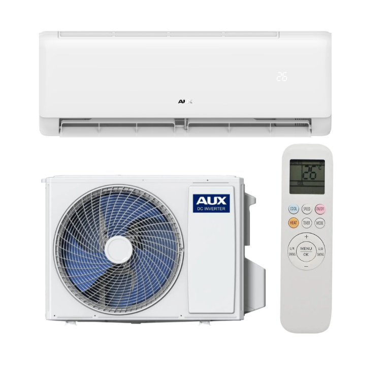 Aparat aer conditionat AUX Q Series, 24 000 BTU/h, WiFi inclus, Sleep Mode, Auto Curatare, Auto Restart, Filtru Carbon Activ 24000 BTU