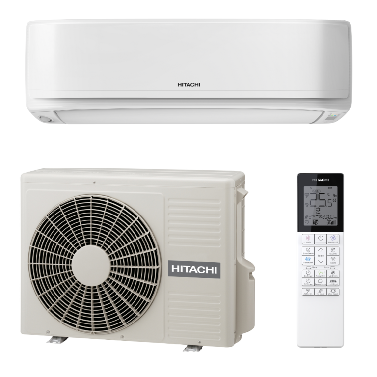 Aparat aer conditionat Hitachi AirHome 600, putere de 12000 BTU/h, WiFi INCLUS, airCloud Home, FrostWash, Mold Guard,Smart Eco,Nano Titanium Pre ‐Filter, Air Purification Filter ViroSense Z1 filter, Ionizer Activ ‐Ion Extreme Silent 19db 12000 BTU